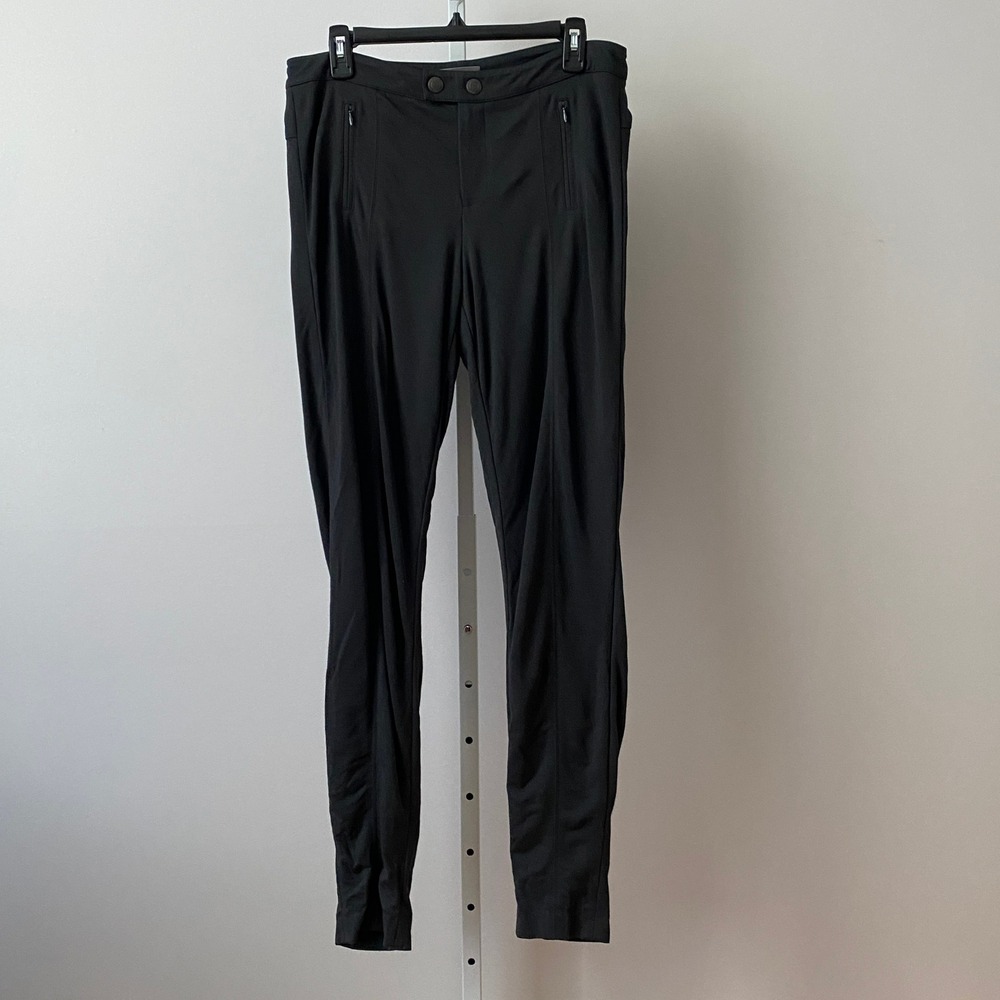 Vince 10 Black Ankle Zip Skinny Legging Pants Double Button Zip Pocket Trouser